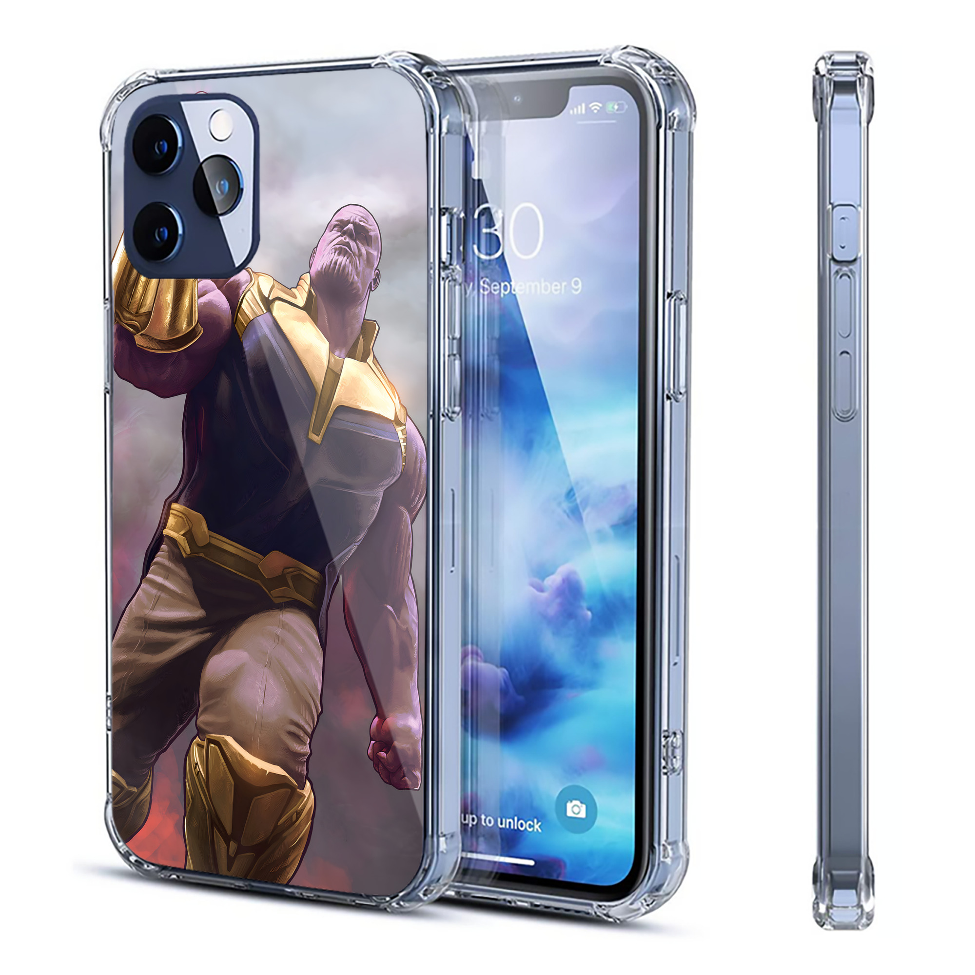 （画像用） アベンジャーズ The Avengers 【iPhone 12シリーズ対応】透明スマホケース（クリアソフトケース）